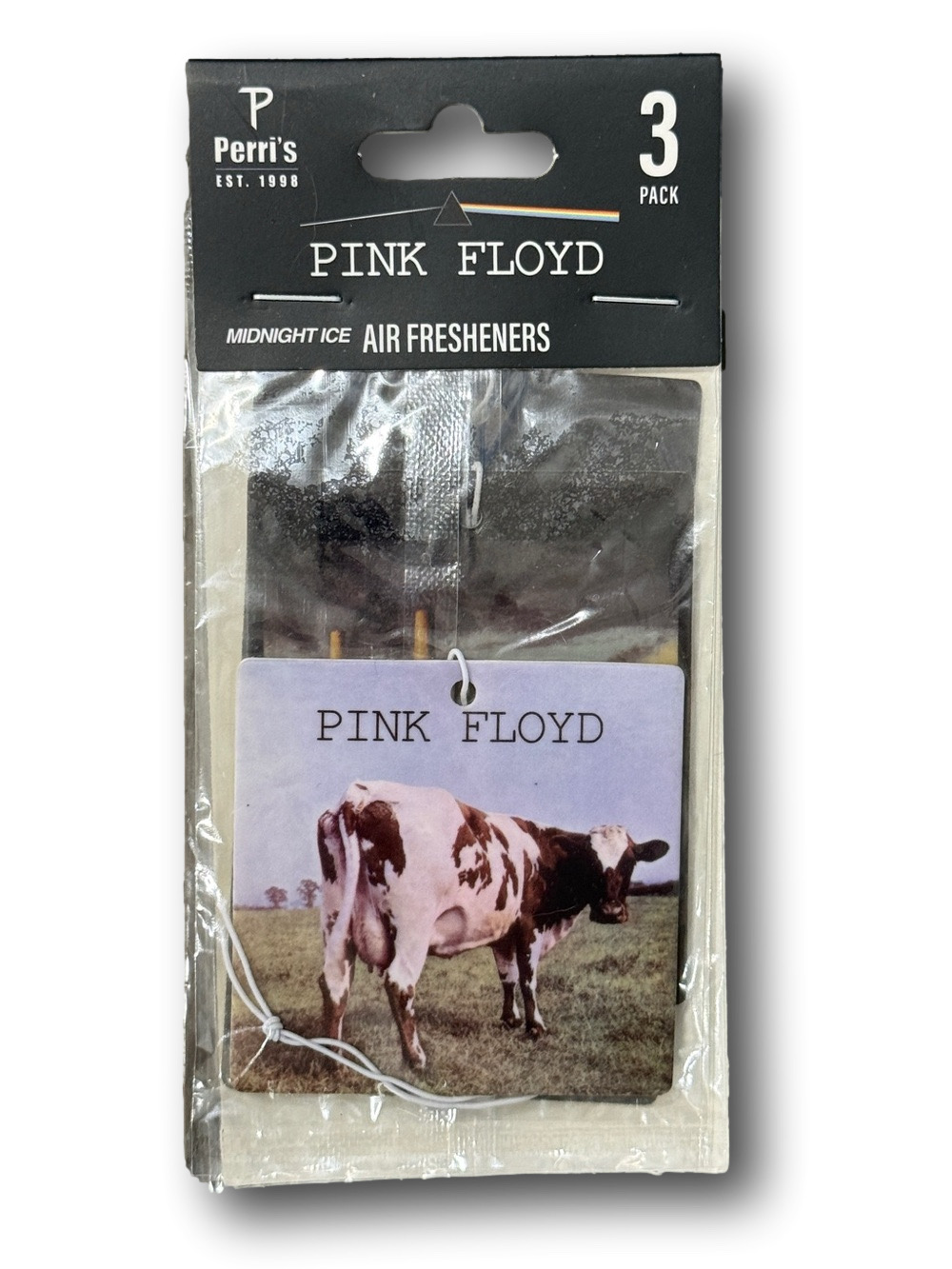 3-Pack Pink Floyd Licensed Air Fresheners - Midnight Ice Scent - NWT